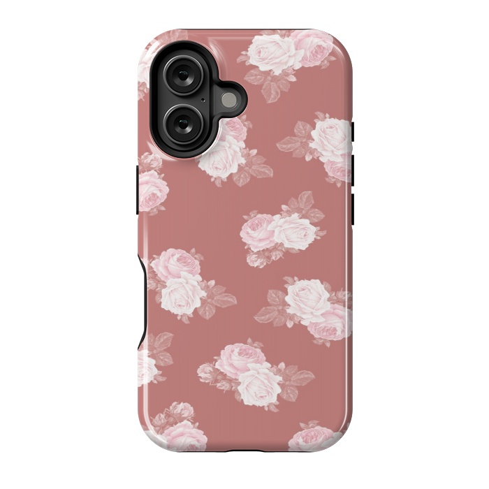 iPhone 16 StrongFit Pink Floral by CAS