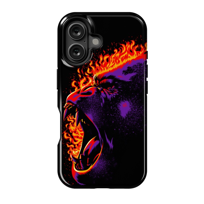 iPhone 16 StrongFit Gorilla on fire by Alberto