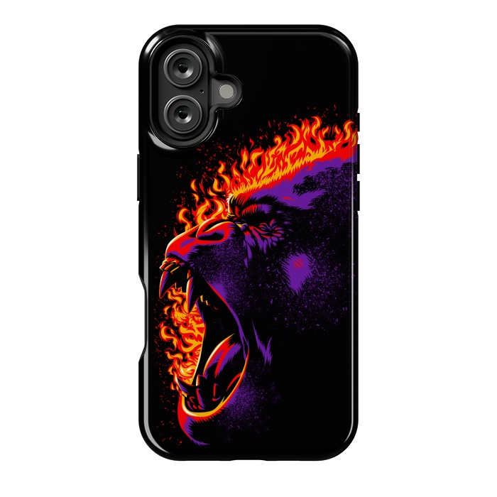 iPhone 16 Plus StrongFit Gorilla on fire by Alberto