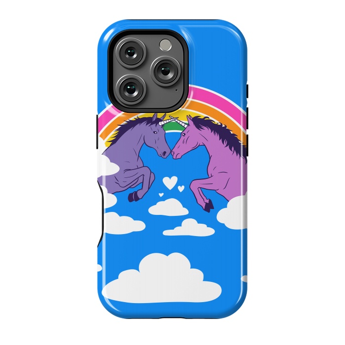 iPhone 16 Pro StrongFit Duel of unicorns by Alberto