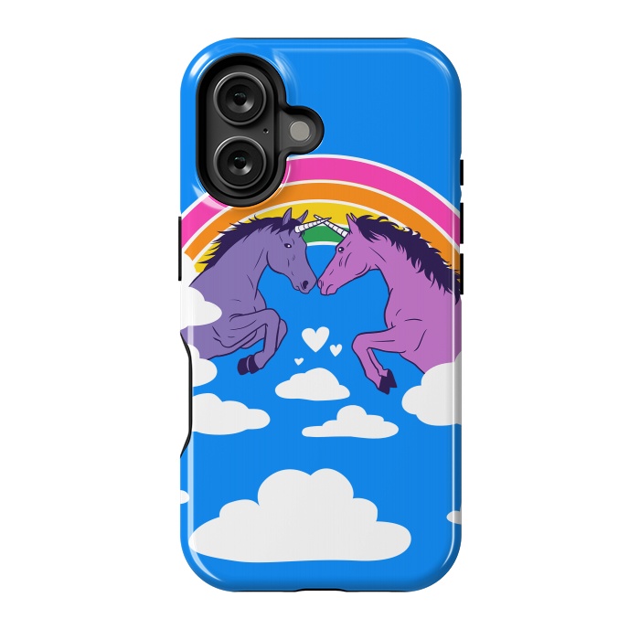 iPhone 16 StrongFit Duel of unicorns by Alberto