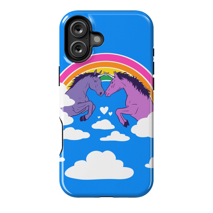 iPhone 16 Plus StrongFit Duel of unicorns by Alberto