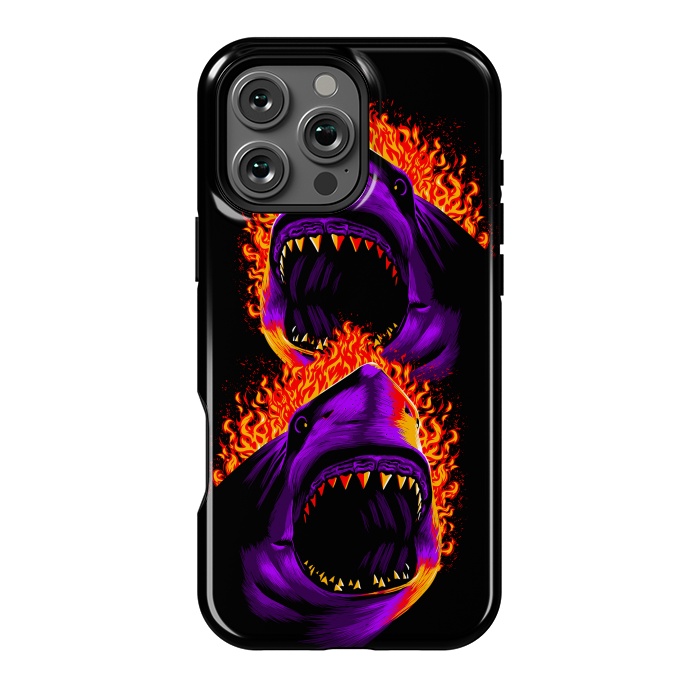 iPhone 16 Pro Max StrongFit Fire shark by Alberto