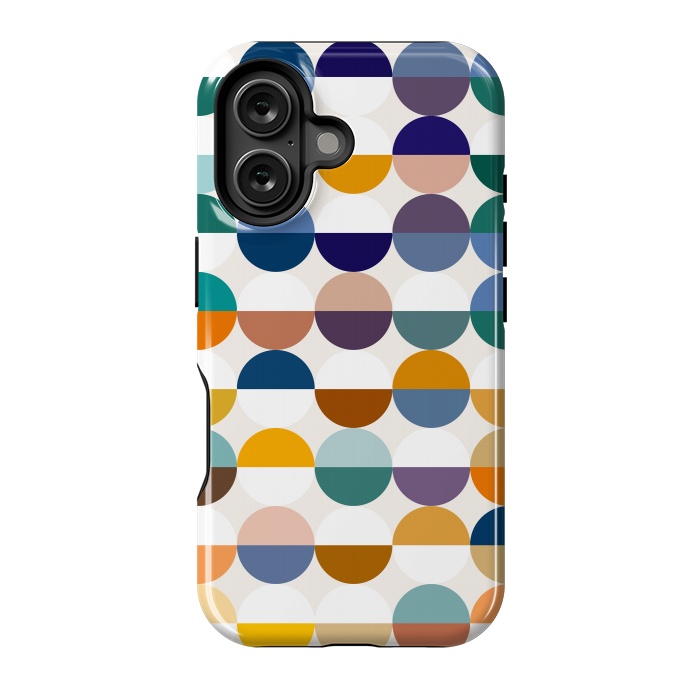 iPhone 16 StrongFit Modern Retro Geometric Half-empty by Uma Prabhakar Gokhale