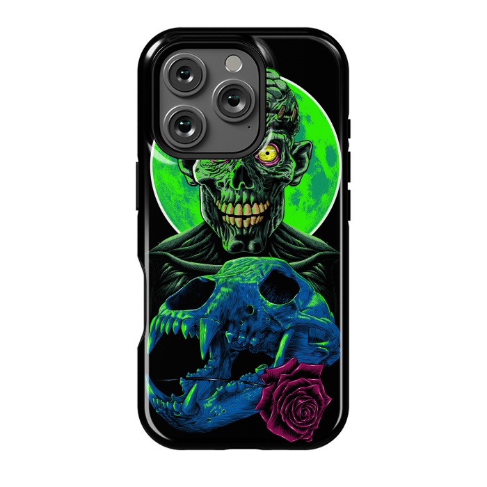 iPhone 16 Pro StrongFit Skull and flower zombie by Alberto