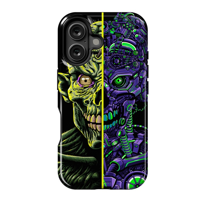 iPhone 16 StrongFit Zombie vs Robot by Alberto