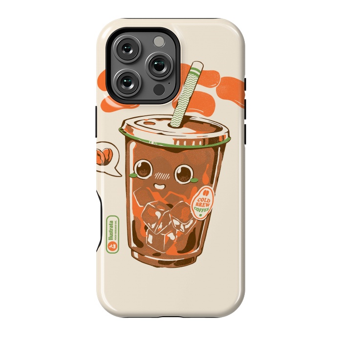 iPhone 16 Pro Max StrongFit Cute Cold Brew Coffee  by Ilustrata