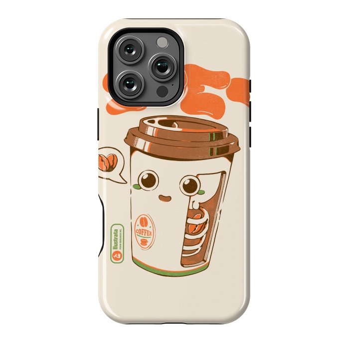 iPhone 16 Pro Max StrongFit Cute Coffee x-Ray by Ilustrata