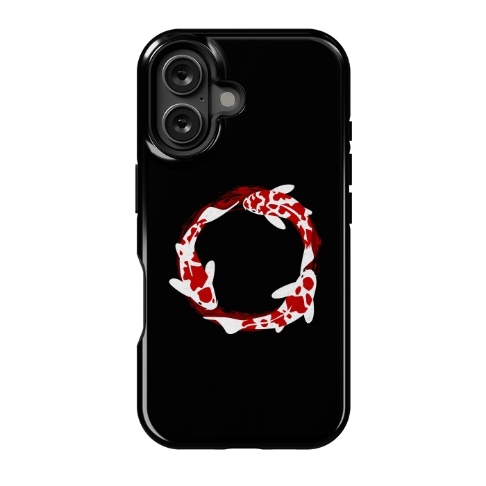 iPhone 16 StrongFit Zen carp circle by Alberto