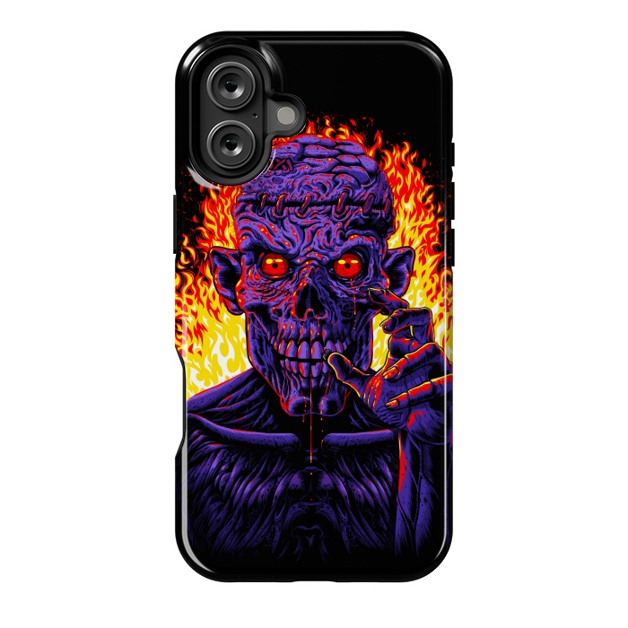 iPhone 16 Plus StrongFit Zombie in flames by Alberto