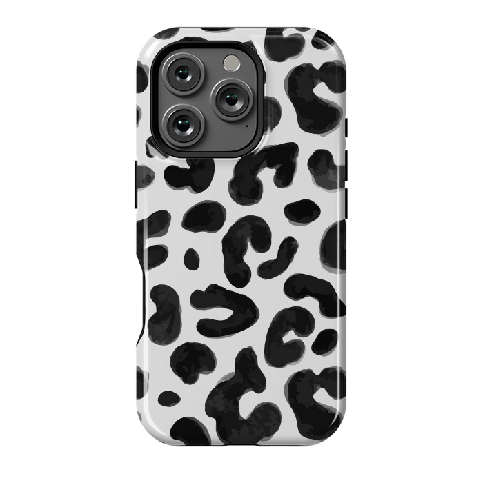 iPhone 16 Pro StrongFit Black Animal Print by ArtsCase