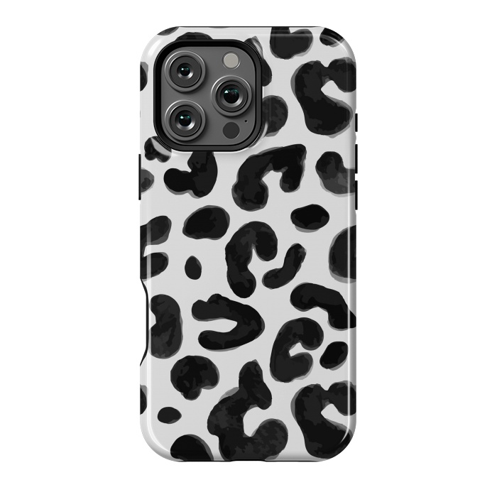 iPhone 16 Pro Max StrongFit Black Animal Print by ArtsCase