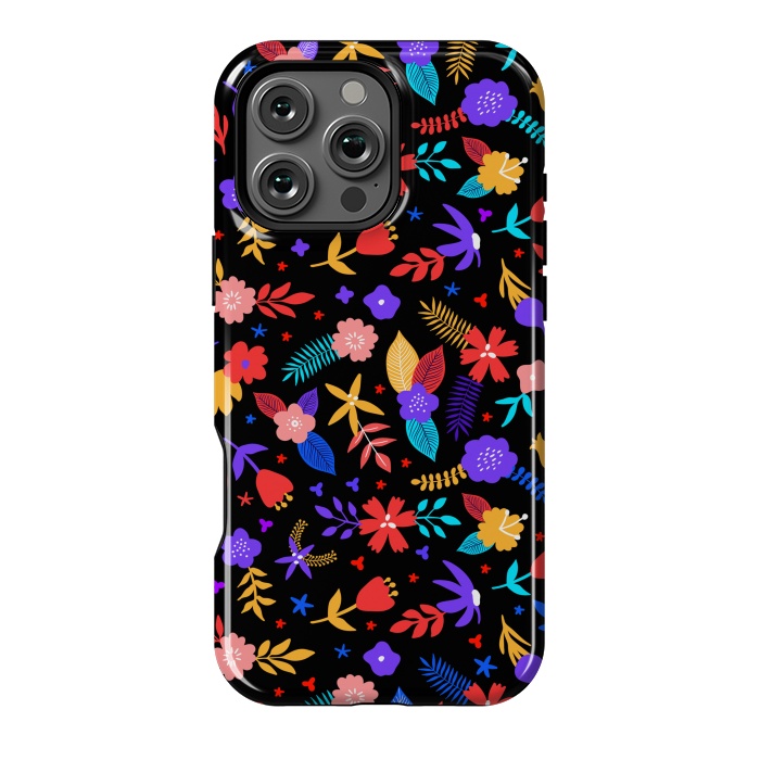 iPhone 16 Pro Max StrongFit Multicoulored Floral Design by ArtsCase