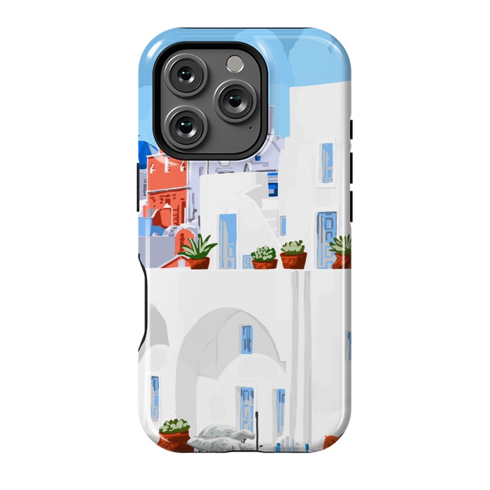 iPhone 16 Pro StrongFit The Santorini Vacay by Uma Prabhakar Gokhale