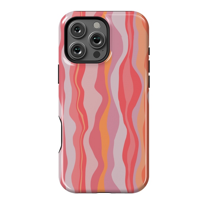 iPhone 16 Pro Max StrongFit Melted Marrakesh Stripes by Nic Squirrell