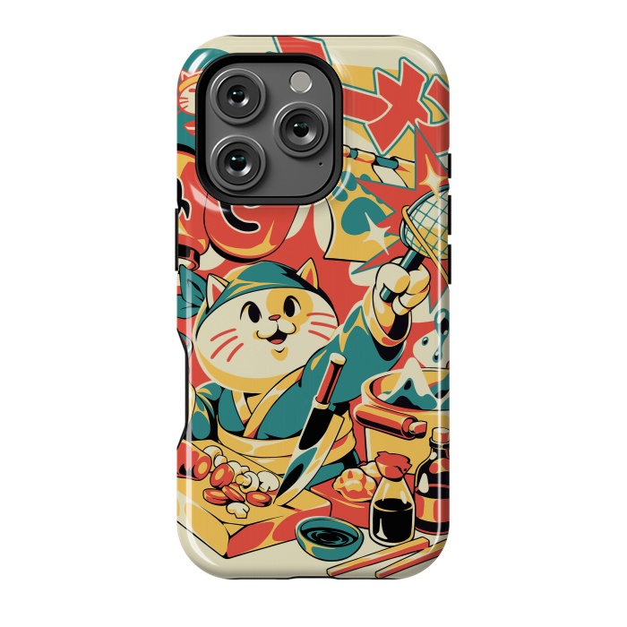 iPhone 16 Pro StrongFit Neko Ramen by Ilustrata