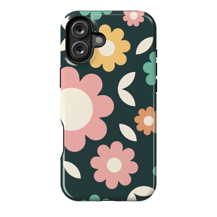 iPhone 16 Plus StrongFit Rainbow Flowers by ArtPrInk