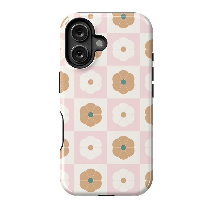 iPhone 16 StrongFit Geometric Flowers by ArtPrInk