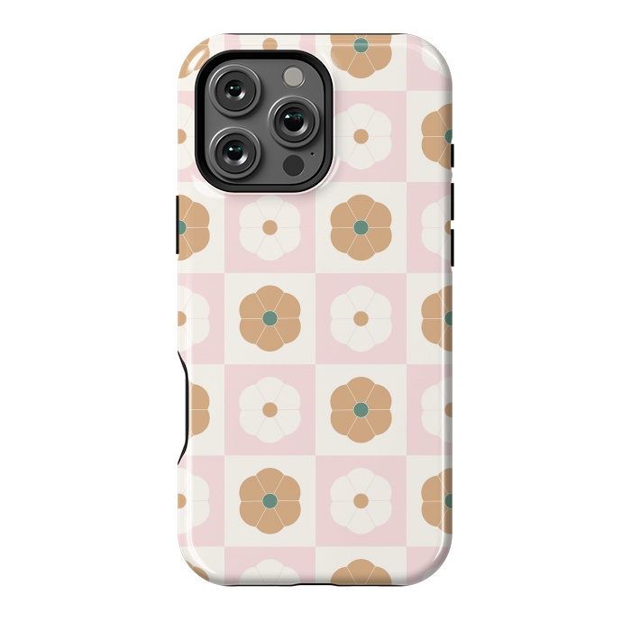 iPhone 16 Pro Max StrongFit Geometric Flowers by ArtPrInk