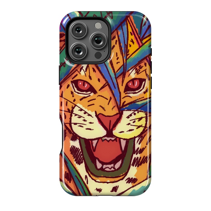 iPhone 16 Pro Max StrongFit The jungle cat by Steve Wade (Swade)