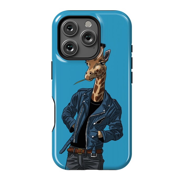 iPhone 16 Pro StrongFit Rock giraffe by Alberto