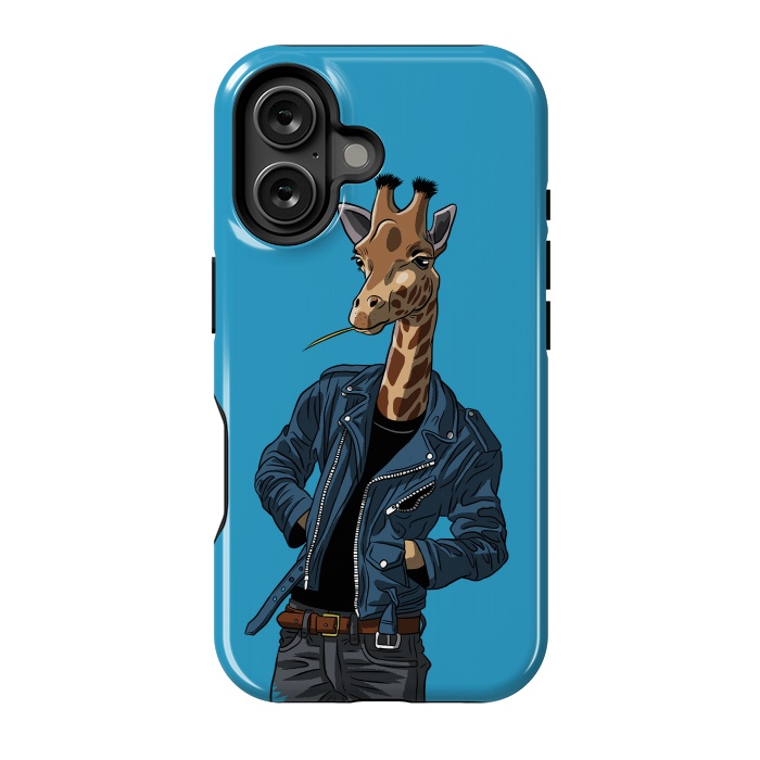 iPhone 16 StrongFit Rock giraffe by Alberto