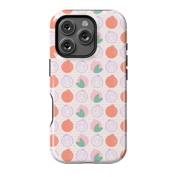 iPhone 16 Pro StrongFit Pastels Peaceful Pomegranate by ArtPrInk