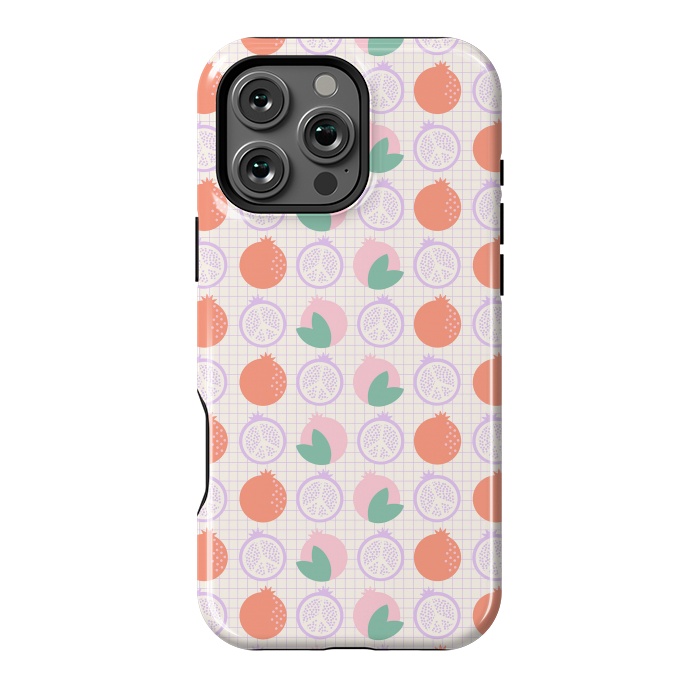 iPhone 16 Pro Max StrongFit Pastels Peaceful Pomegranate by ArtPrInk