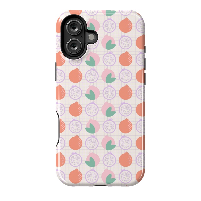 iPhone 16 Plus StrongFit Pastels Peaceful Pomegranate by ArtPrInk