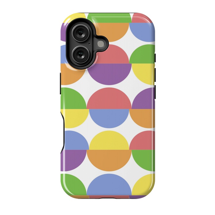 iPhone 16 StrongFit Colorful Moons by Martina