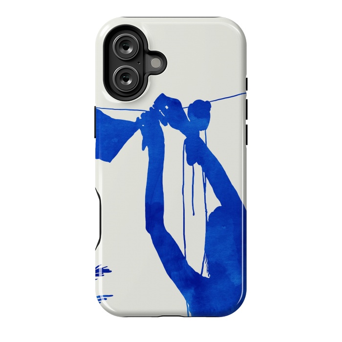 iPhone 16 Plus StrongFit Blue Nude Vacay Matisse by Uma Prabhakar Gokhale