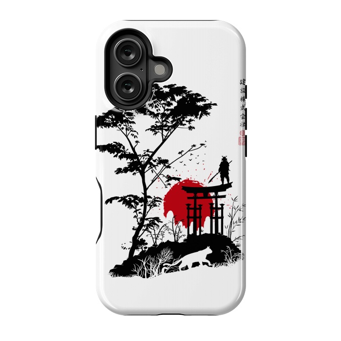 iPhone 16 StrongFit Japanese minimalist landscape by Alberto