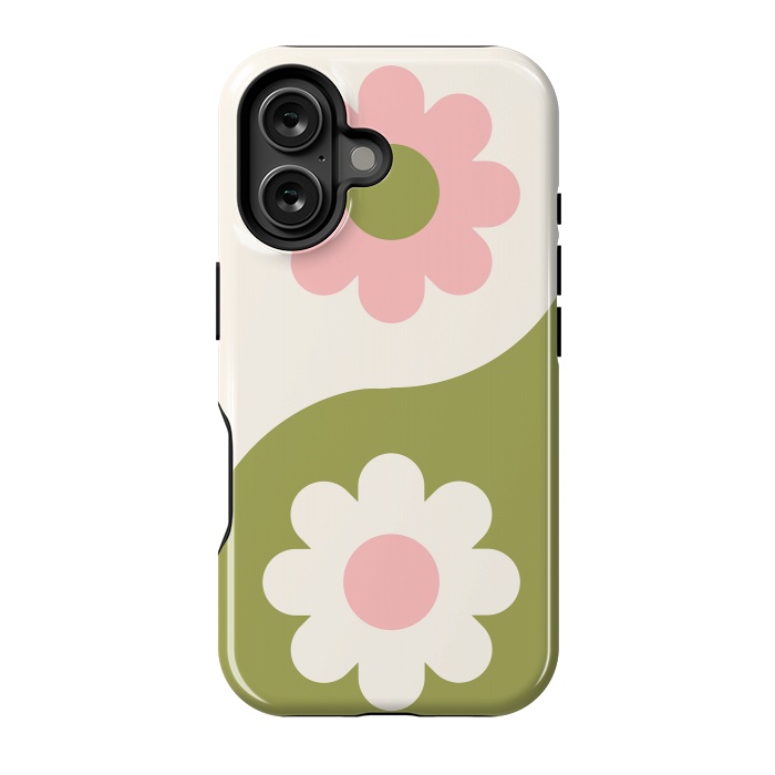 iPhone 16 StrongFit Yin Yang Flowers by ArtPrInk