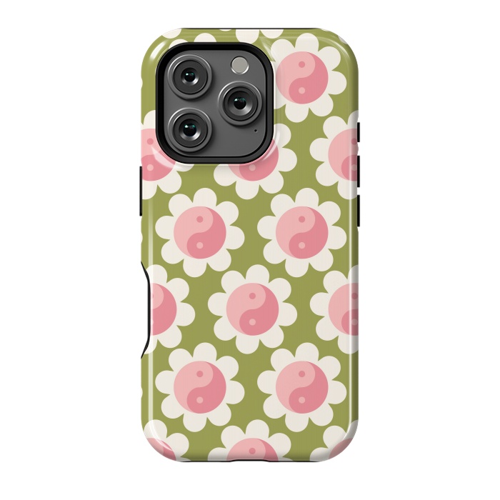 iPhone 16 Pro StrongFit Flowers Balance Pattern by ArtPrInk