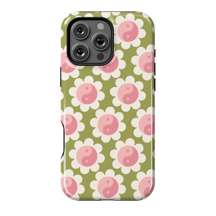 iPhone 16 Pro Max StrongFit Flowers Balance Pattern by ArtPrInk