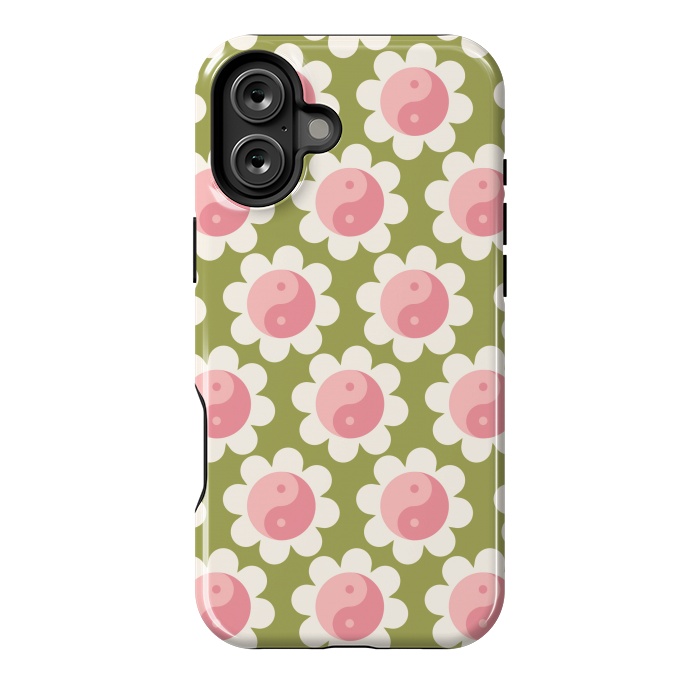 iPhone 16 Plus StrongFit Flowers Balance Pattern by ArtPrInk