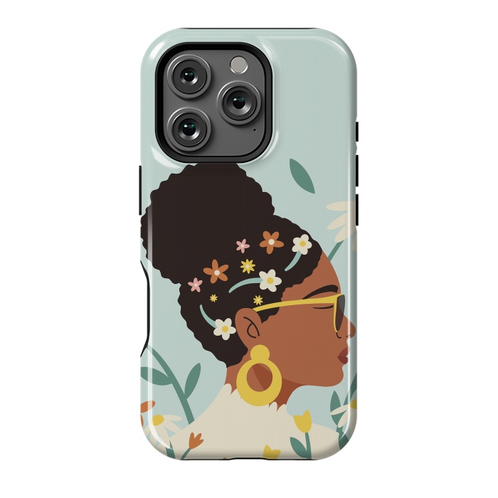 iPhone 16 Pro StrongFit Spring Afro Girl by ArtPrInk