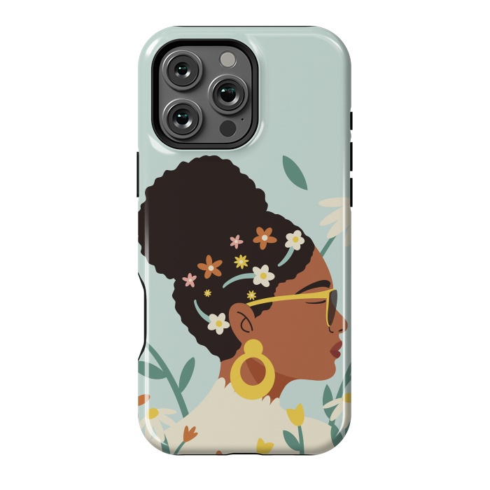 iPhone 16 Pro Max StrongFit Spring Afro Girl by ArtPrInk