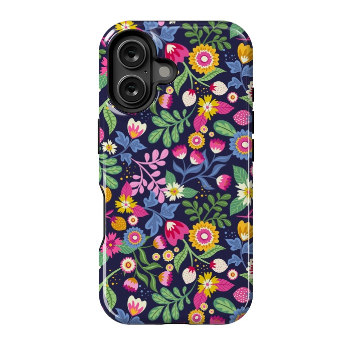 iPhone 16 StrongFit Bright Flowers Colors by ArtsCase