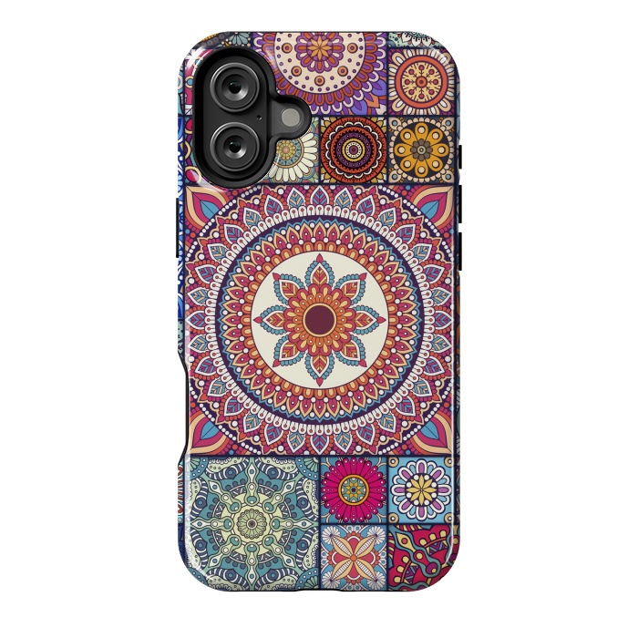 iPhone 16 Plus StrongFit Different Types of Mandalas by ArtsCase