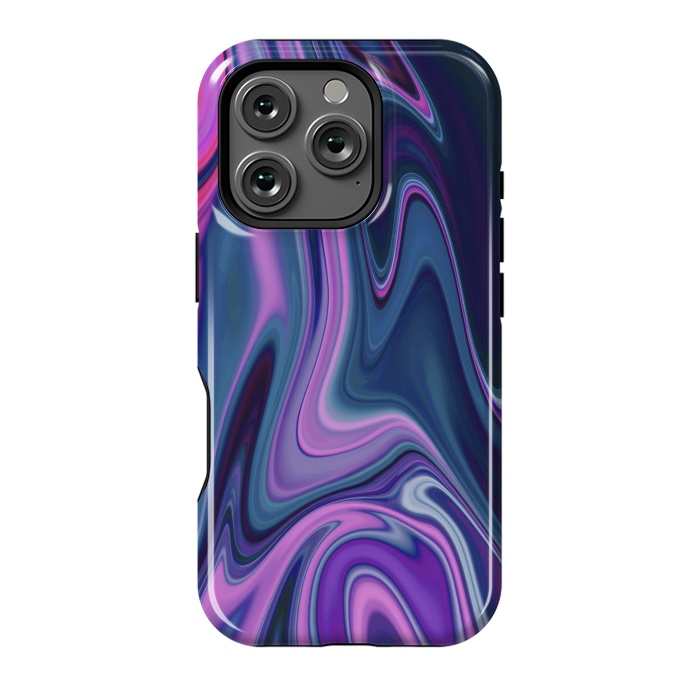 iPhone 16 Pro StrongFit Liquid Purple Pink and Blue Colors by ArtsCase