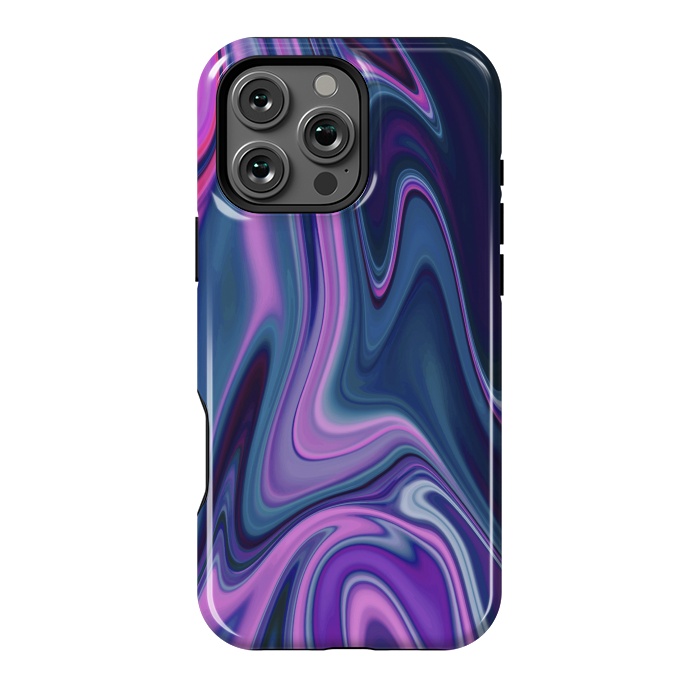 iPhone 16 Pro Max StrongFit Liquid Purple Pink and Blue Colors by ArtsCase