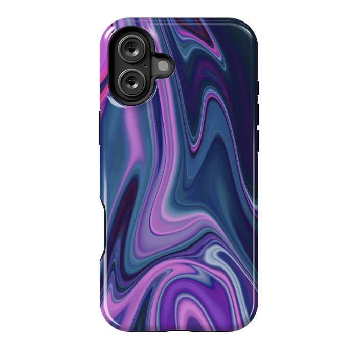 iPhone 16 Plus StrongFit Liquid Purple Pink and Blue Colors by ArtsCase