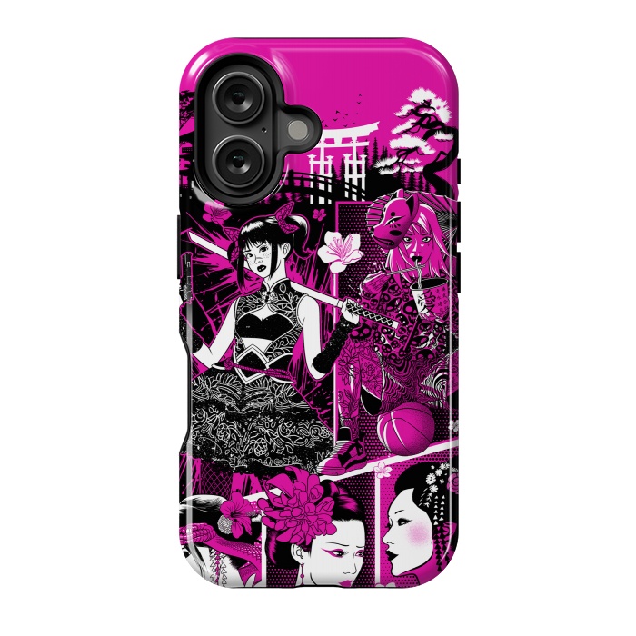 iPhone 16 StrongFit pink geisha  by Alberto