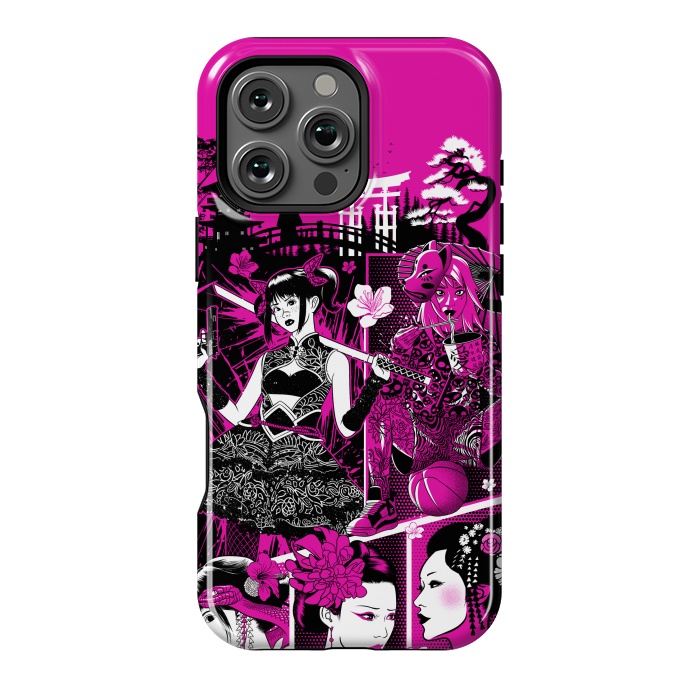 iPhone 16 Pro Max StrongFit pink geisha  by Alberto