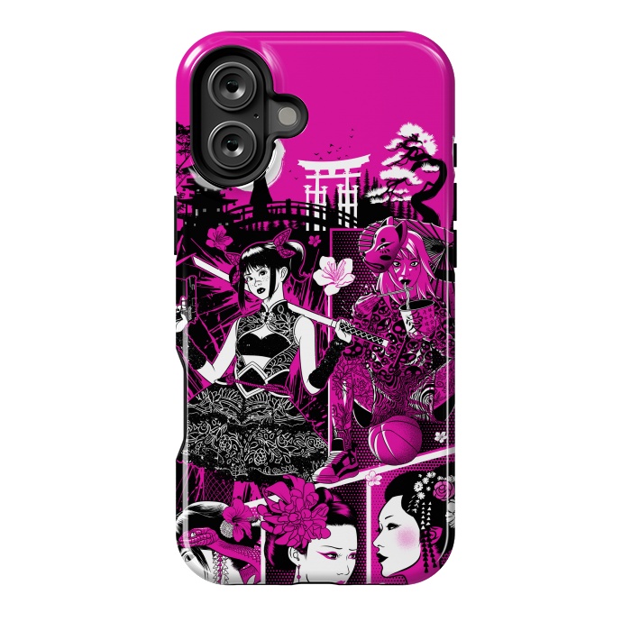 iPhone 16 Plus StrongFit pink geisha  by Alberto