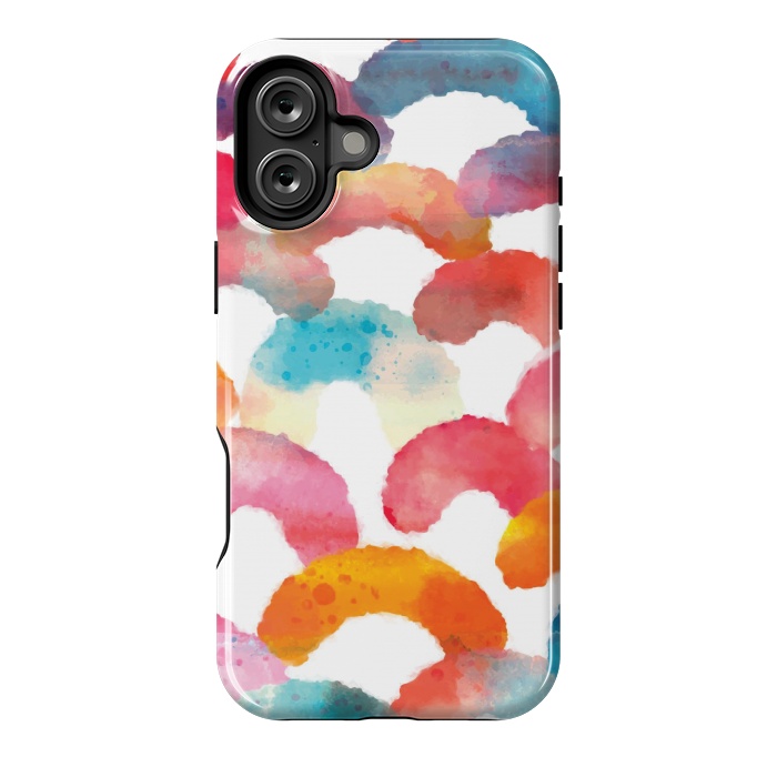 iPhone 16 Plus StrongFit Watercolor multi scales by MALLIKA