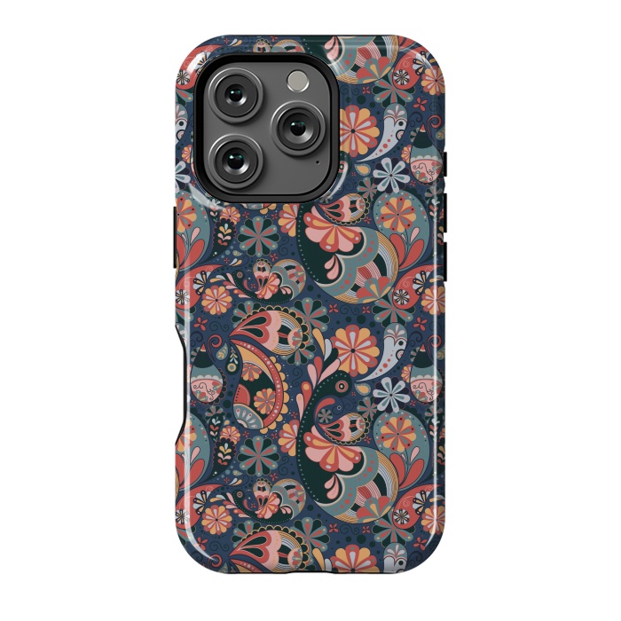 iPhone 16 Pro StrongFit Paisley Pattern  by MALLIKA