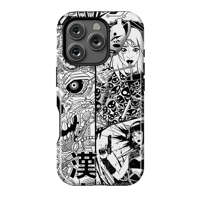 iPhone 16 Pro StrongFit Tokyo machine girl manga by Alberto