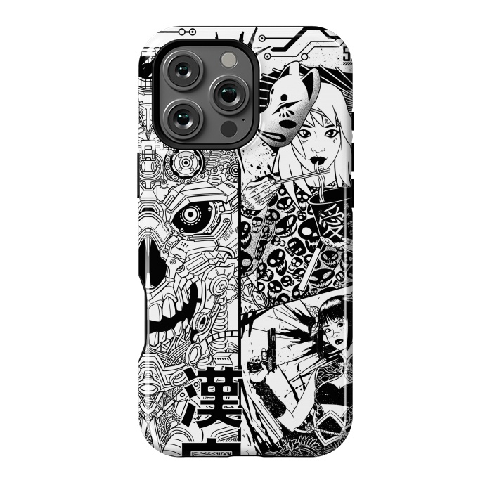 iPhone 16 Pro Max StrongFit Tokyo machine girl manga by Alberto